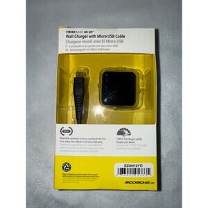 Scosche StrikeBase HD Kit‎ Wall Charger with Micro USB Cable 4 FT EZUH121TI